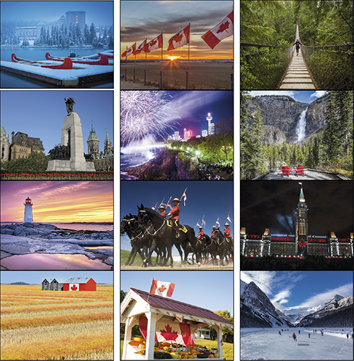 I Love Canada Spiral Bound Wall Calendar for 2022
